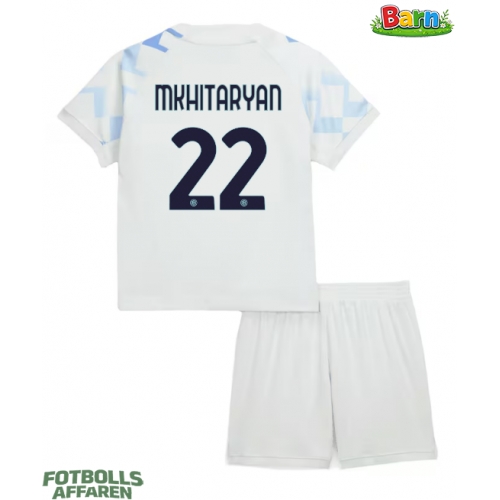 Inter Milan Henrikh Mkhitaryan #22 Bortaställ Barn 2025-26 Kortärmad (+ Korta byxor)